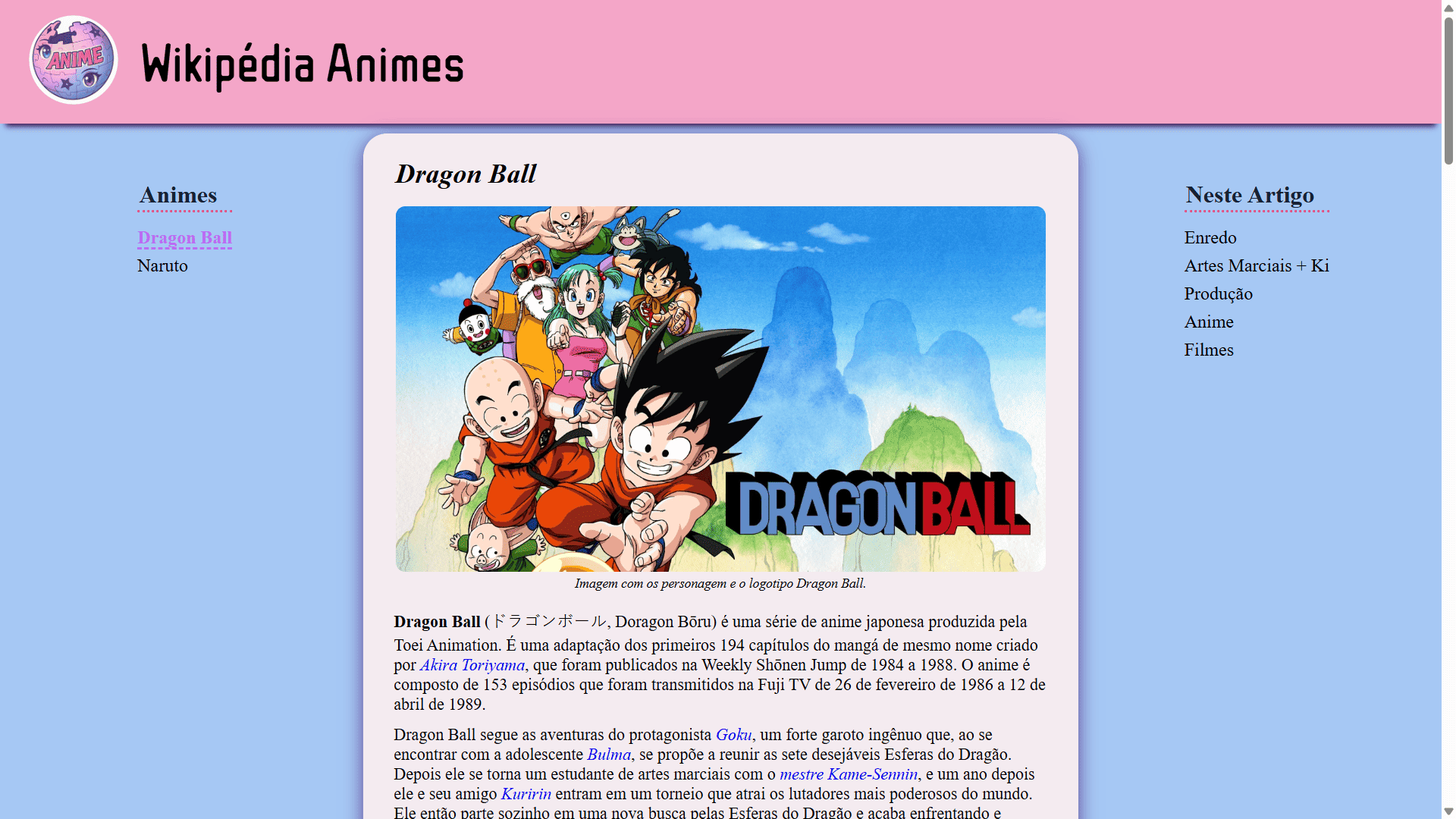 Wikipedia Animes